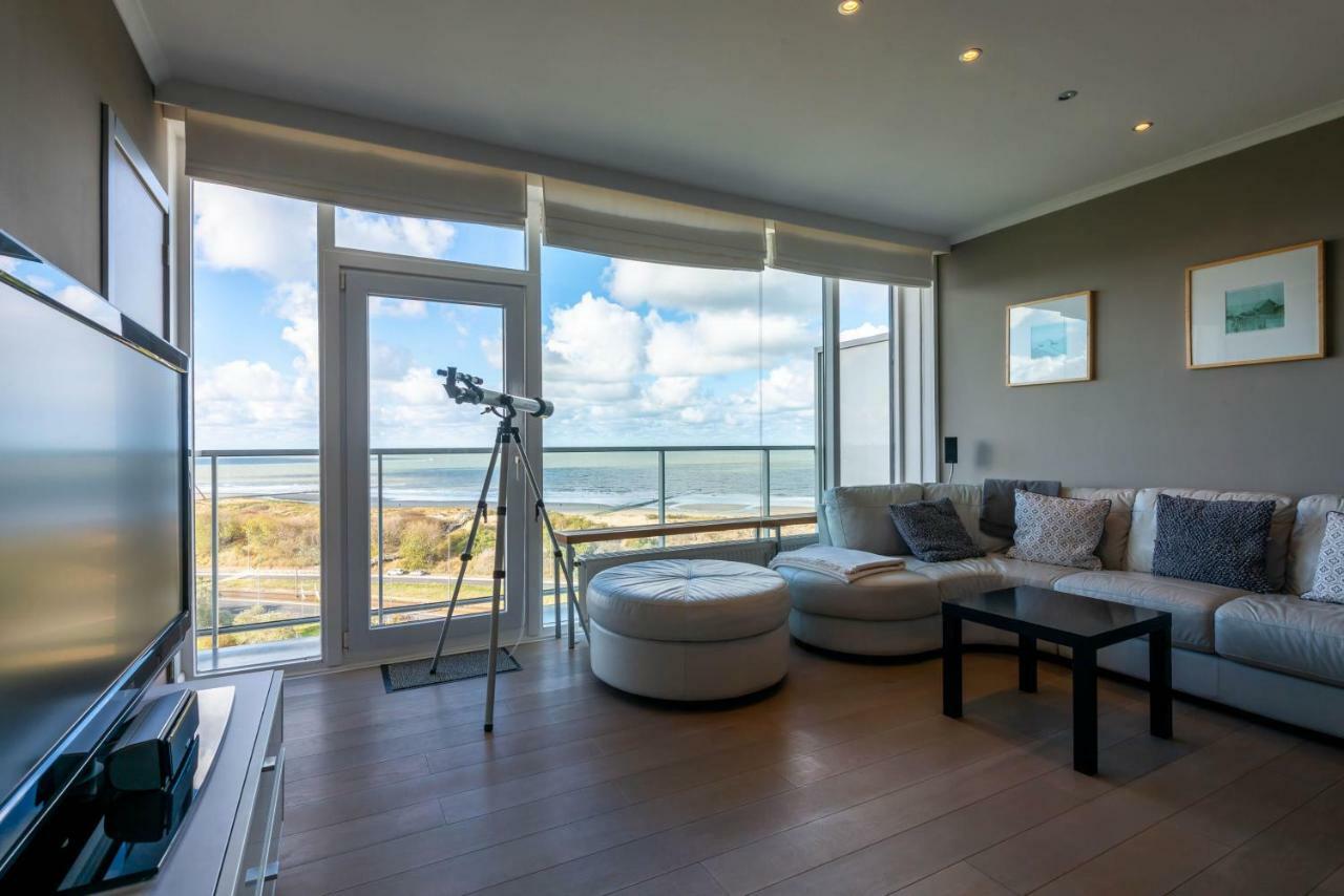 Panoramic & Modern Apartment With Sea View Bredene Kültér fotó